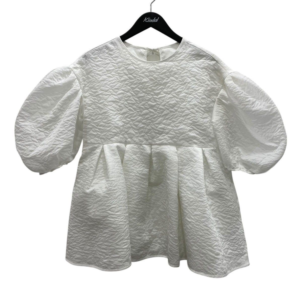 BLUELEA Silky Jacquard Blouse半袖ブラウス2320042 古着・中古-1枚目のアイテム画像