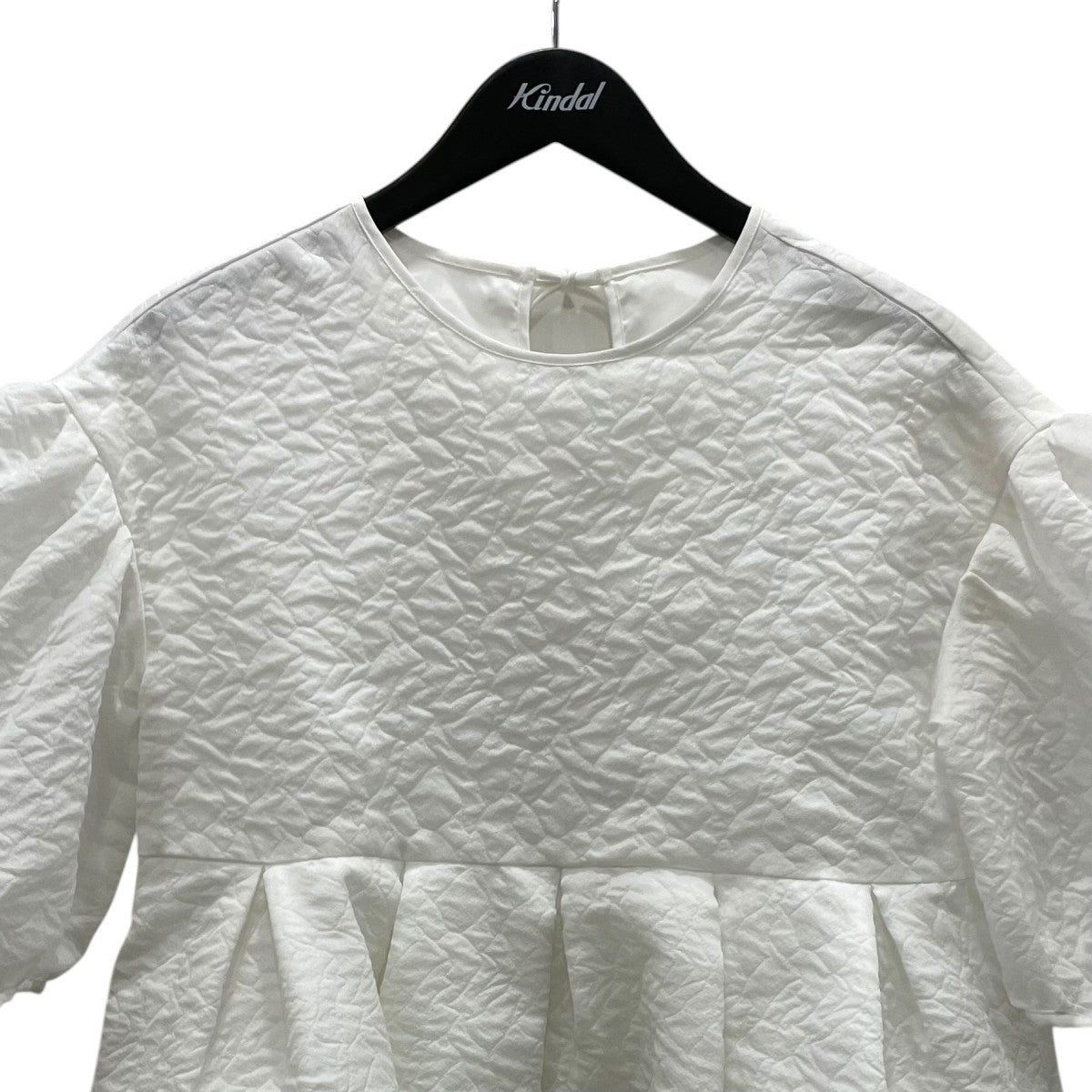 BLUELEA Silky Jacquard Blouse半袖ブラウス2320042 古着・中古-2枚目のアイテム画像