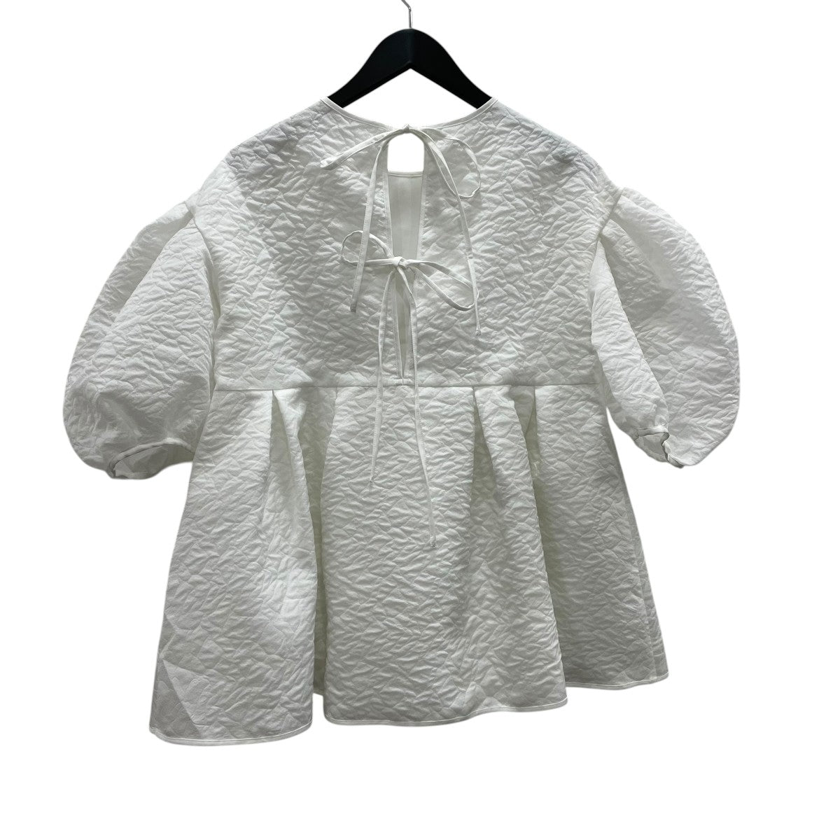 BLUELEA Silky Jacquard Blouse半袖ブラウス2320042 古着・中古-3枚目のアイテム画像