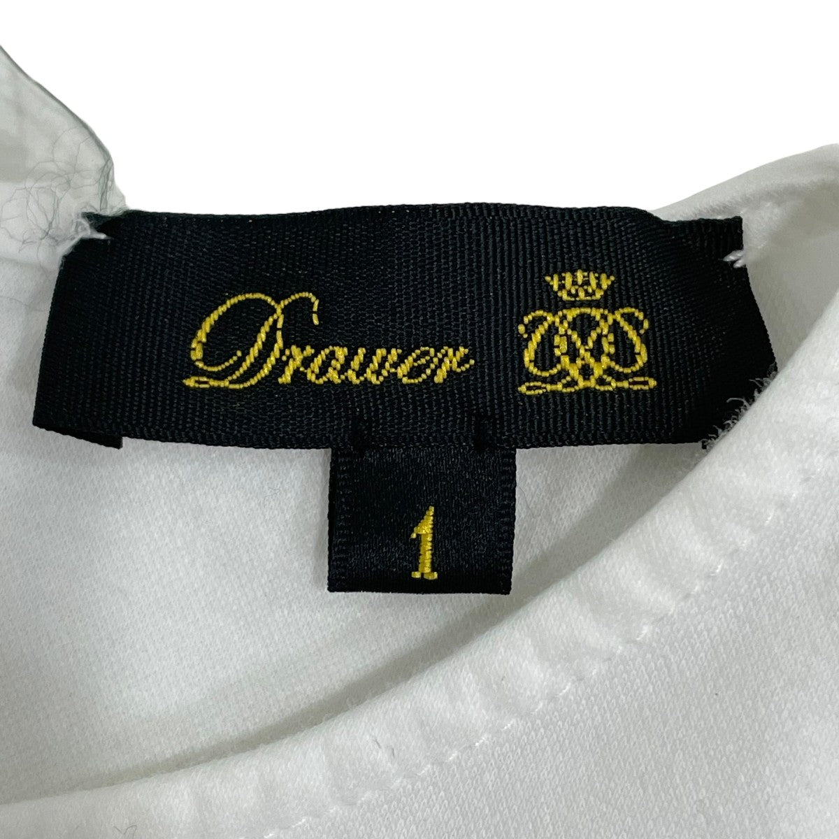 Drawer アシンメトリーヘムフレアショートスリーブ半袖カットソー6517-206-0571 古着・中古-6枚目のアイテム画像