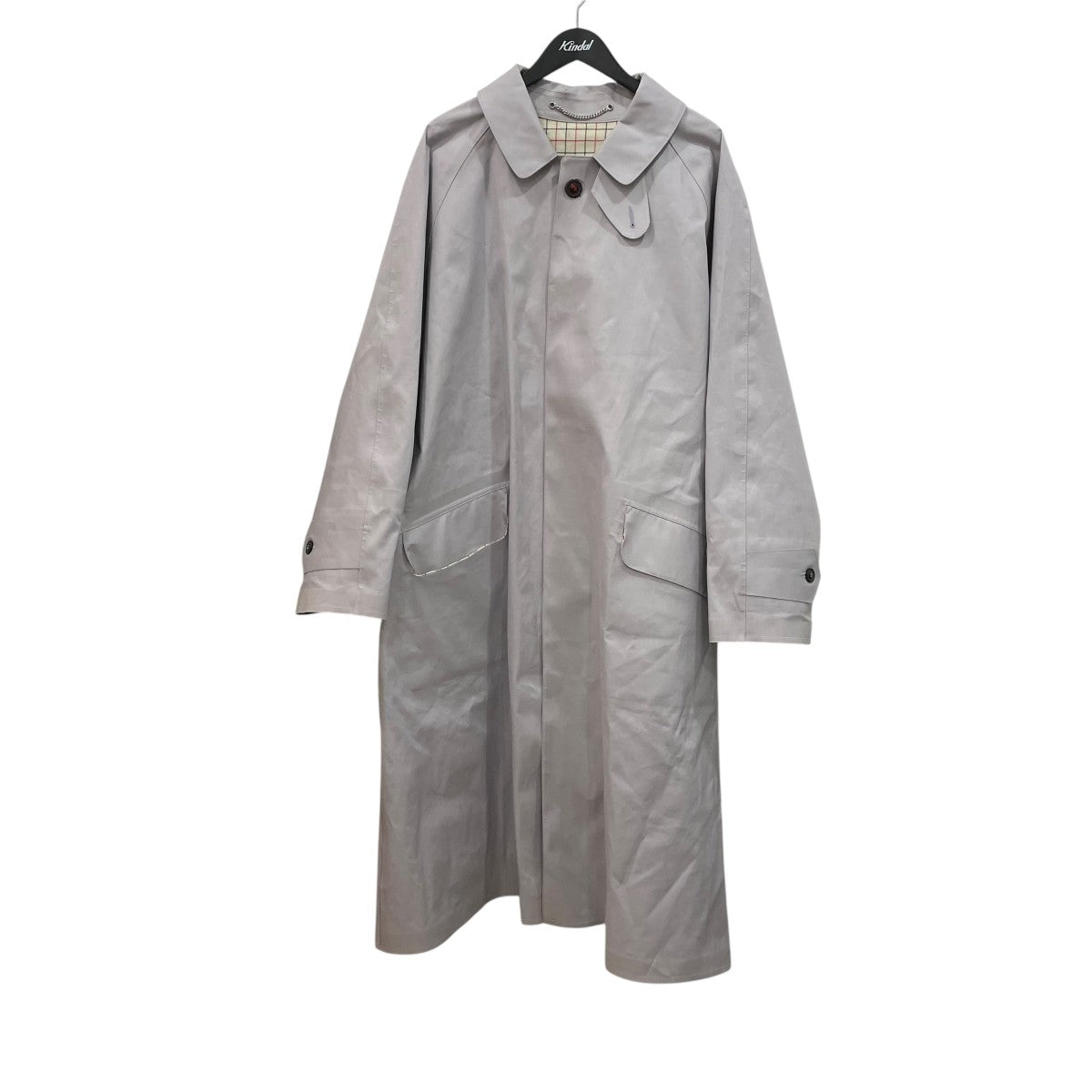 Maison Margiela×MACKINTOSH 22AWゴム引きコットンベルテッドバルカラーコートSIIAH0001 S53395 古着・中古-1枚目のアイテム画像