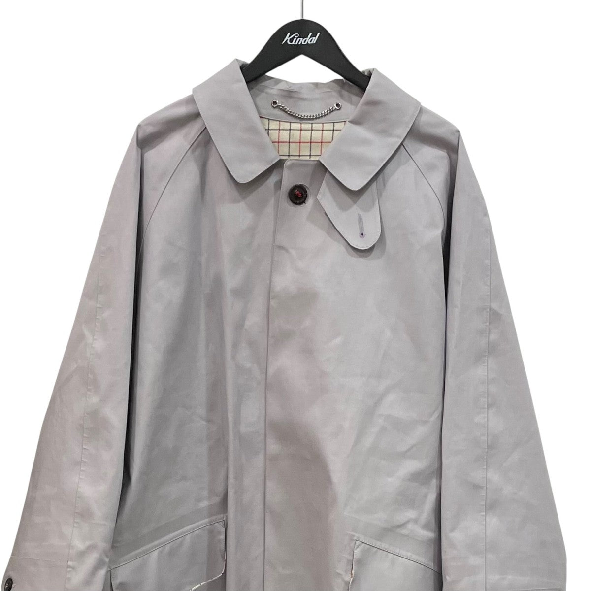 Maison Margiela×MACKINTOSH 22AWゴム引きコットンベルテッドバルカラーコートSIIAH0001 S53395 古着・中古-3枚目のアイテム画像