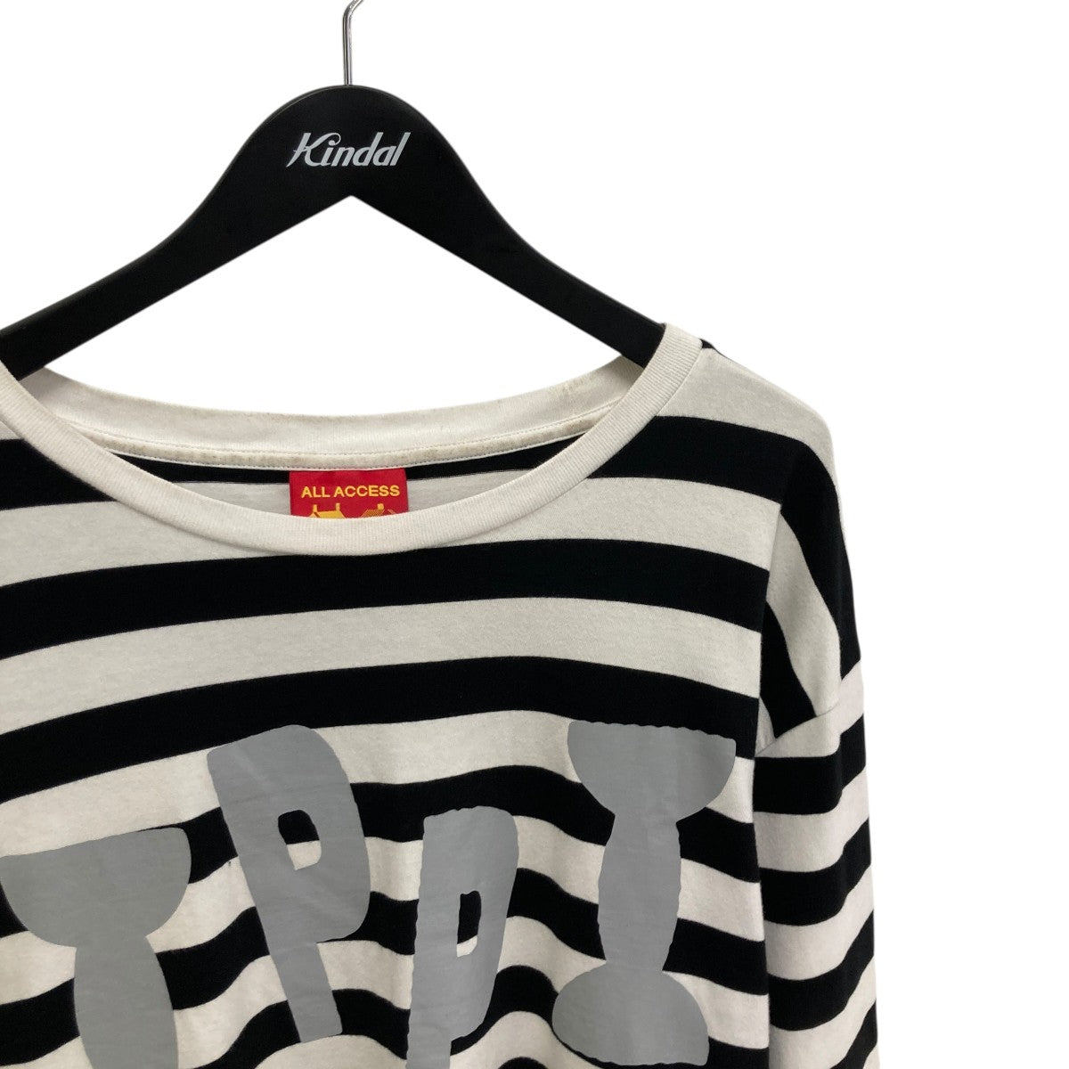 PUBLIC POSSESSION IPPI LONGSLEEVE BLACK ＆ WHITE STRIPEDロングカットソー7845230255 古着・中古-3枚目のアイテム画像