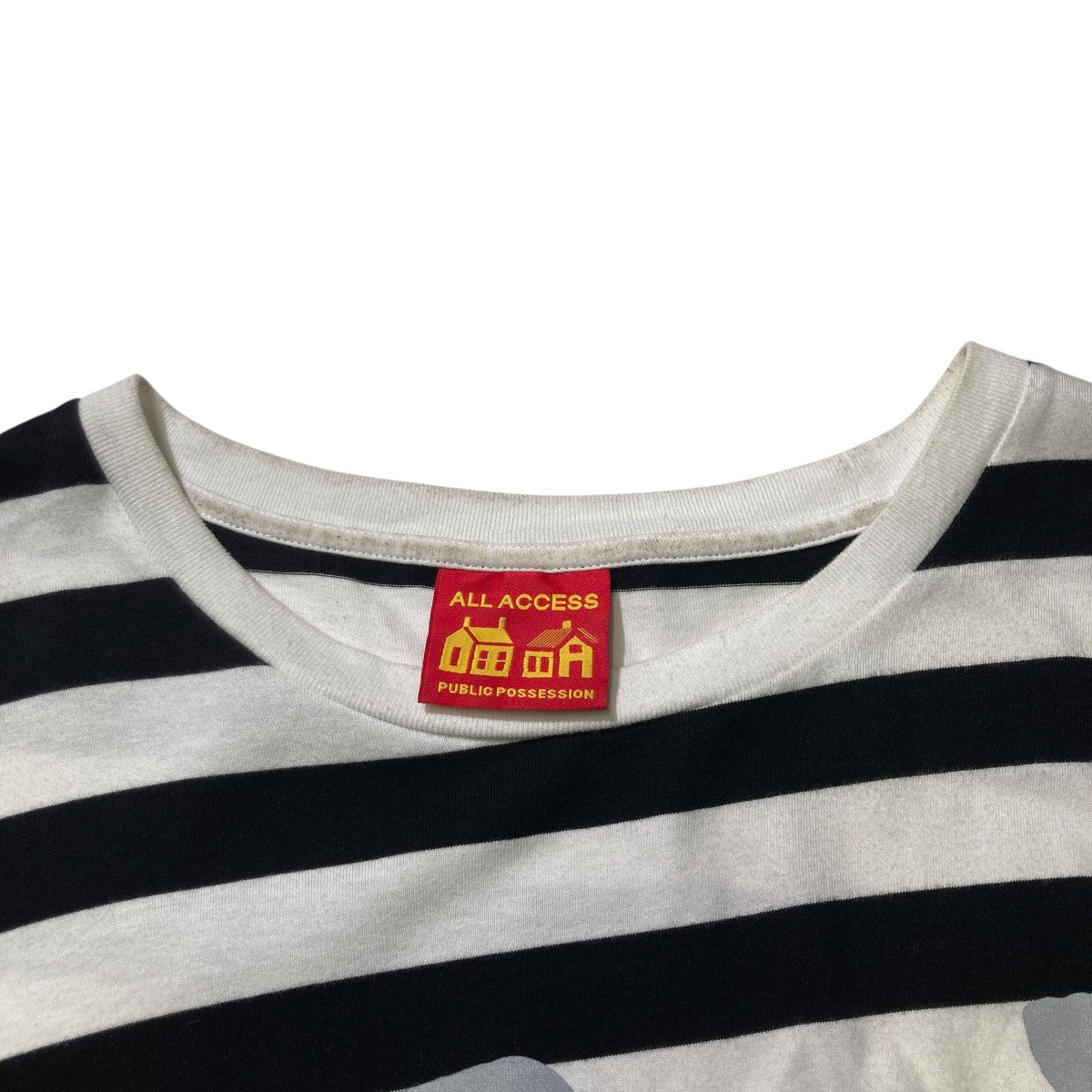 PUBLIC POSSESSION IPPI LONGSLEEVE BLACK ＆ WHITE STRIPEDロングカットソー7845230255 古着・中古-7枚目のアイテム画像