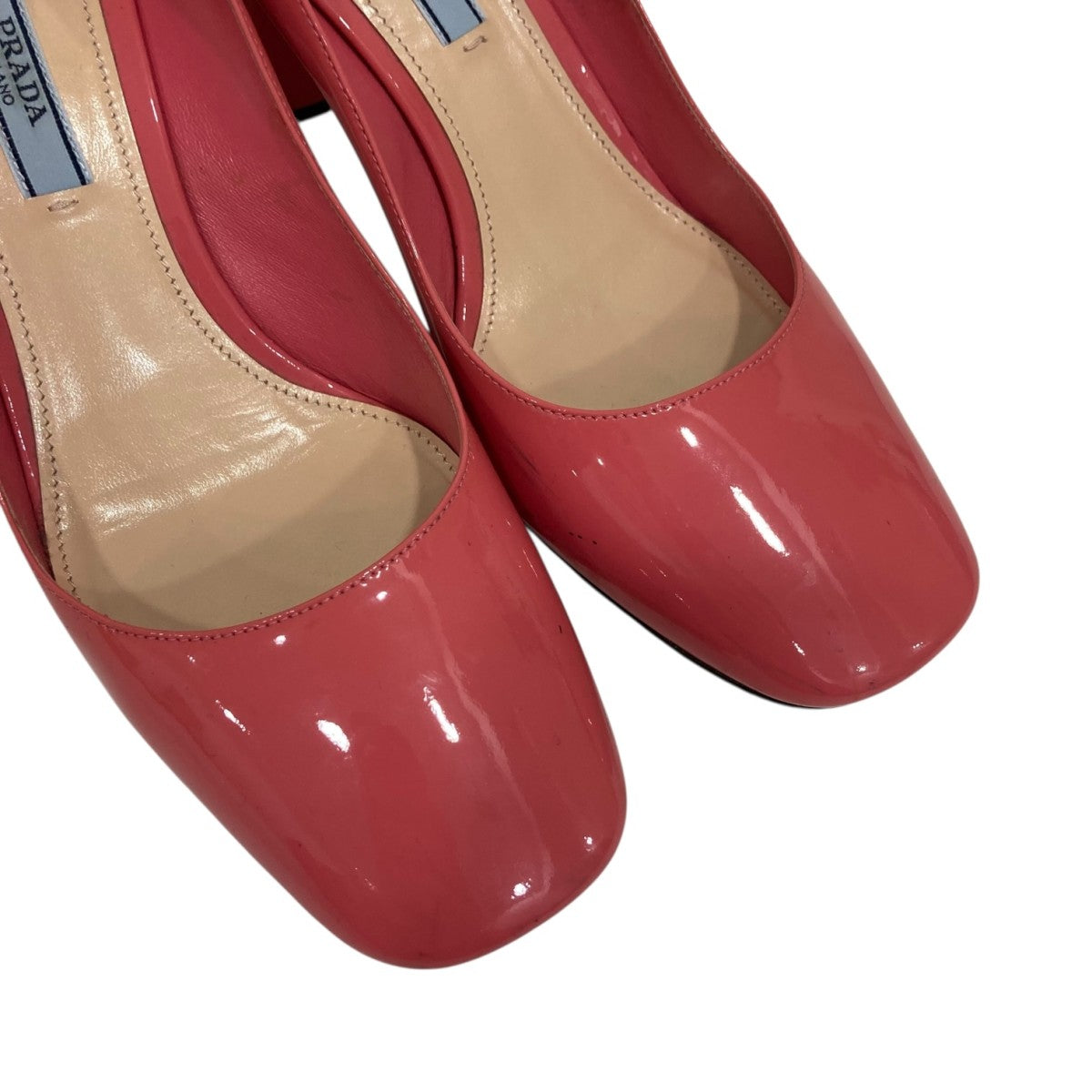 PRADA(プラダ) ヒールパンプス ピンク サイズ 37 1/2｜【公式
