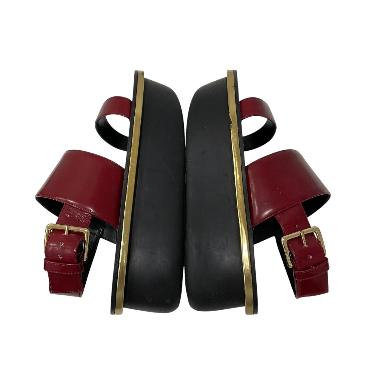 MARNI(マルニ) プラットホームサンダル レッド サイズ 表記無し