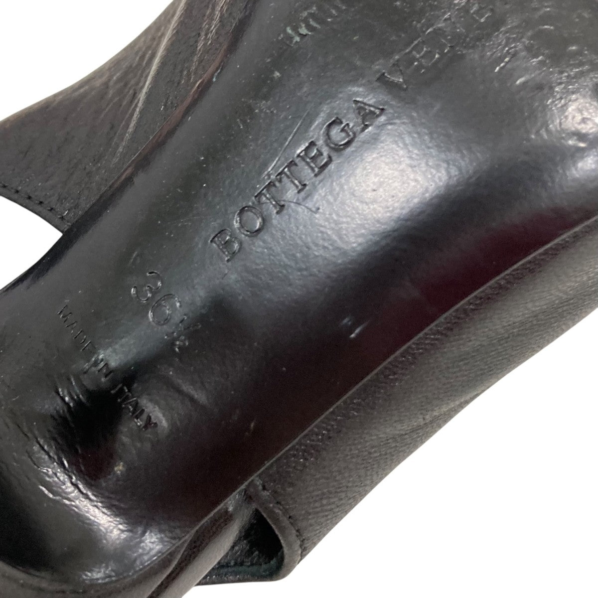 BOTTEGA VENETA ポインテッドトゥ サンダル ブラック サイズ 36 1/2