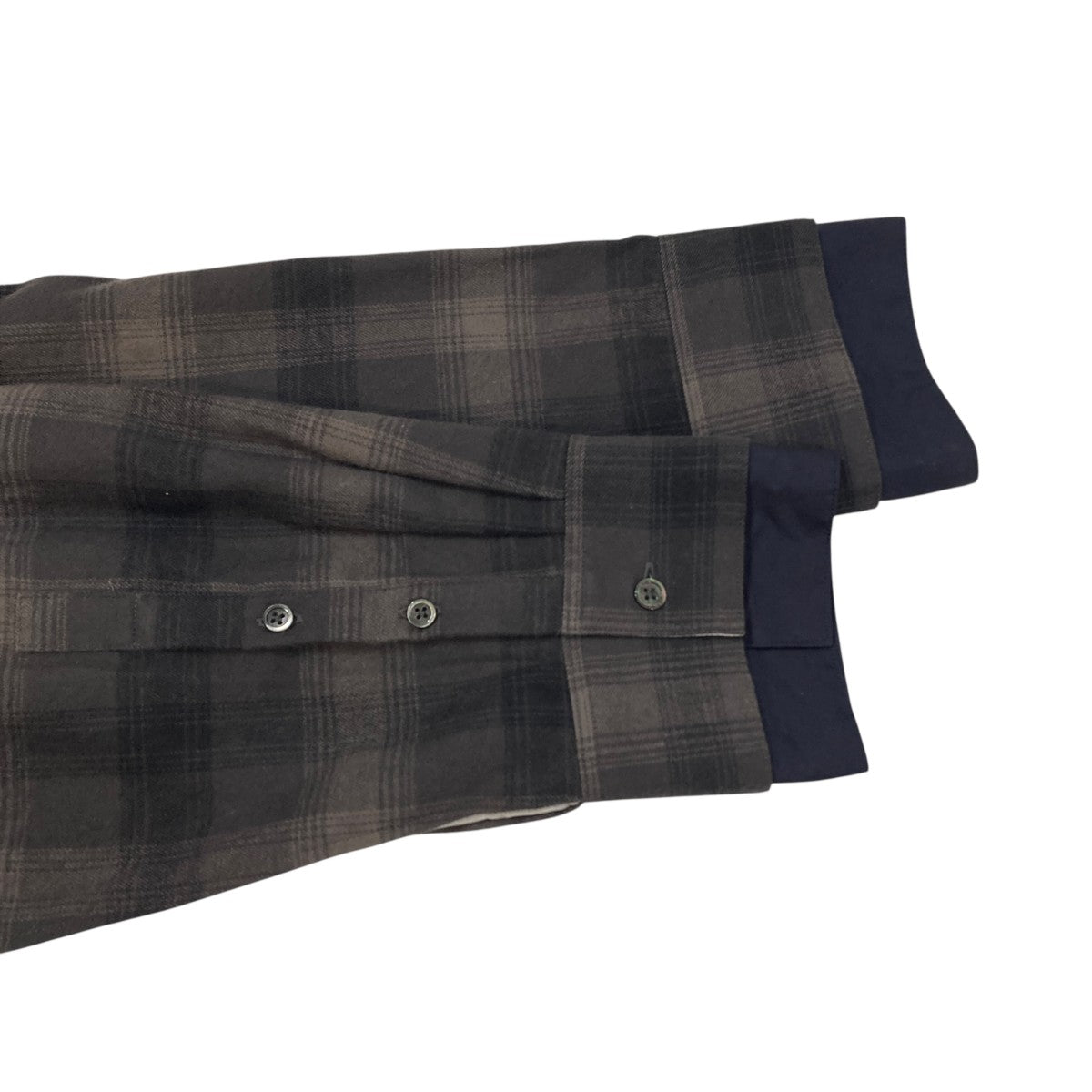 OVERSIZED LAYERED FLANNEL SHIRTチェック長袖シャツST.463