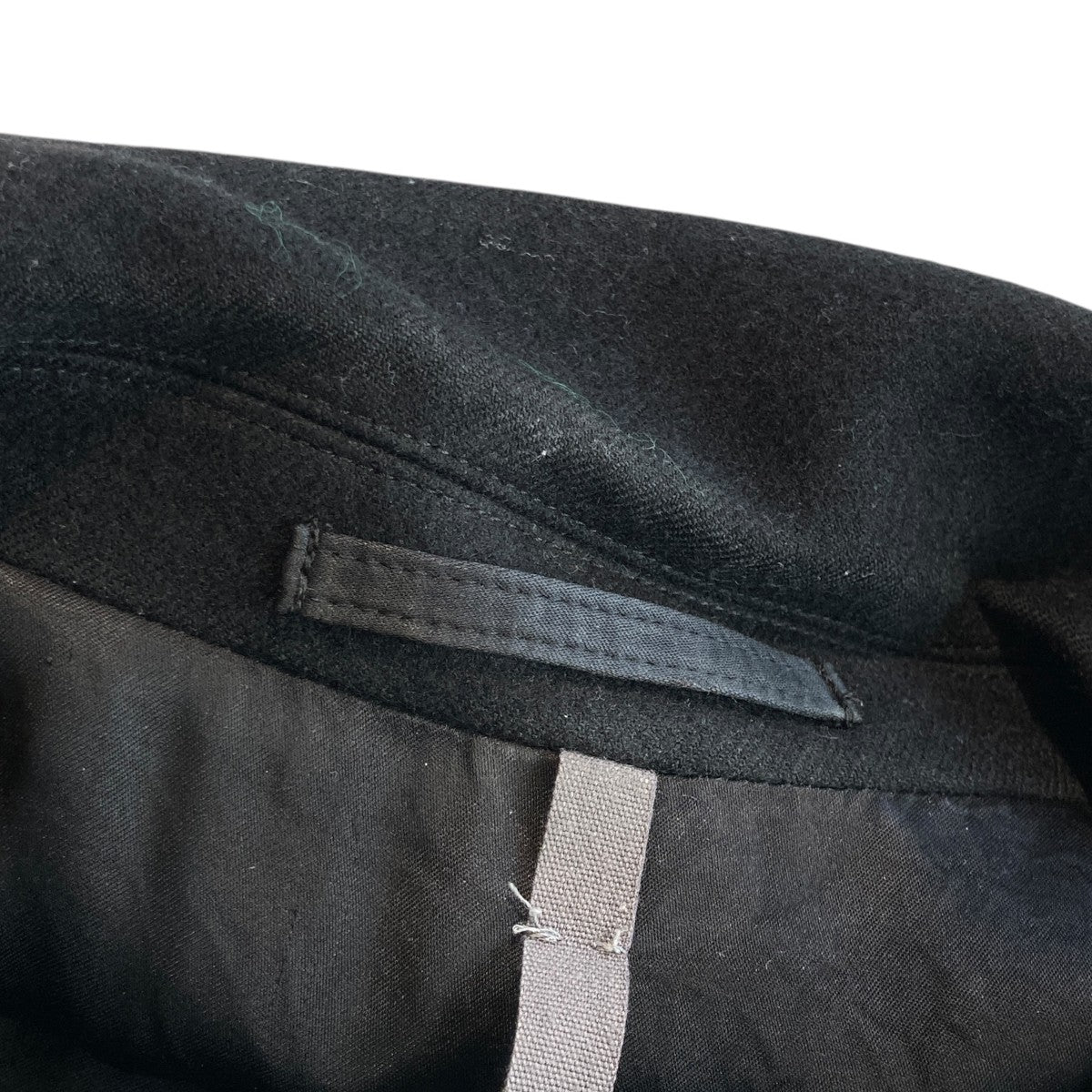 カズユキ　マクガイ　ATTACHMENT ブラック チェスターコート サイズ2 カズユキ マクガイ ATTACHMENT ブラック チェスターコート サイズ2