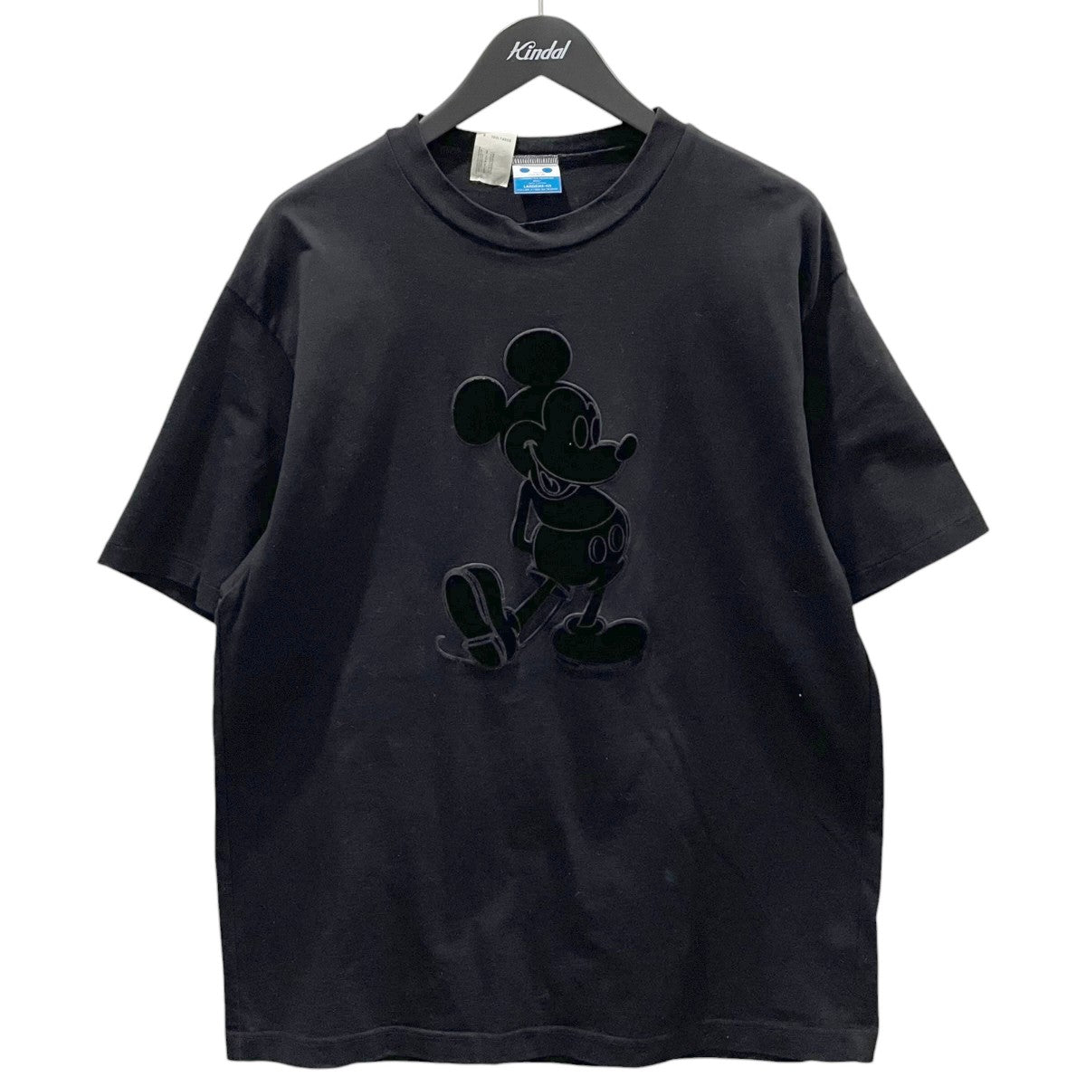 N．HOOLYWOOD ミッキーマウス ベロアプリントTシャツ DISNEY COLLECTION Mickey Mouse T-SHIRT 1244-CS01-001 古着・中古-1枚目のアイテム画像