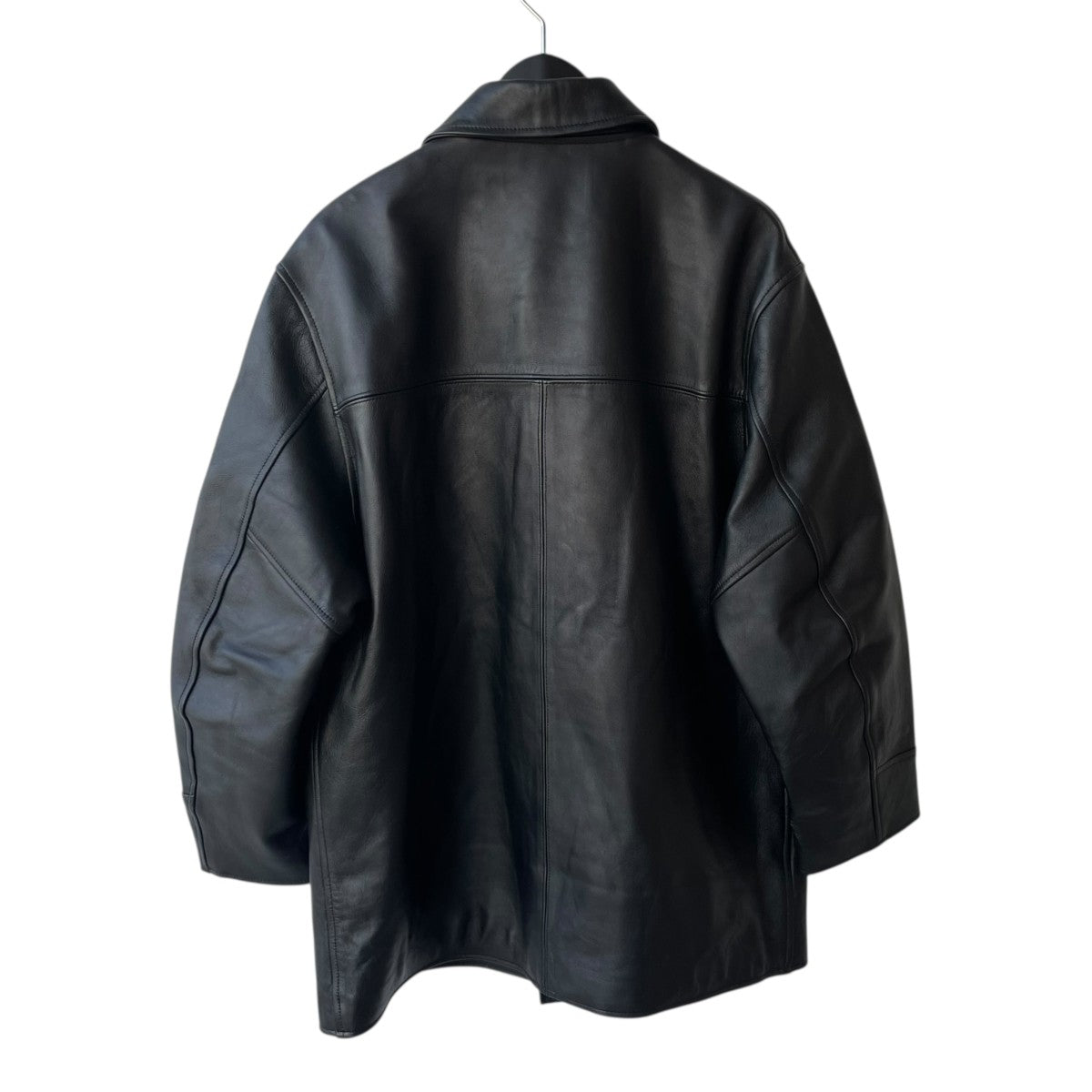 WACKO MARIA(ワコマリア) LEATHER CAR COATレザージャケット ブラック