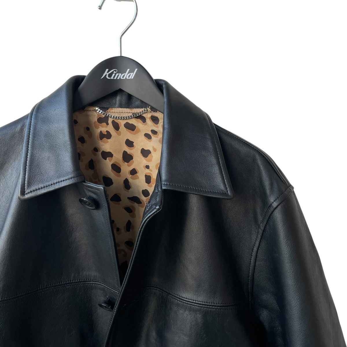 WACKO MARIA(ワコマリア) LEATHER CAR COATレザージャケット ブラック