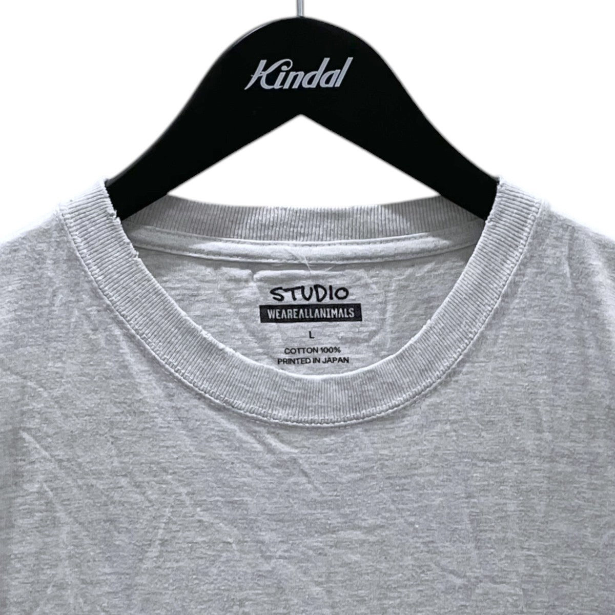 24SS ダメージ加工プリントTシャツ Animals Letter T-SHIRT アニマル レター ティーシャツ