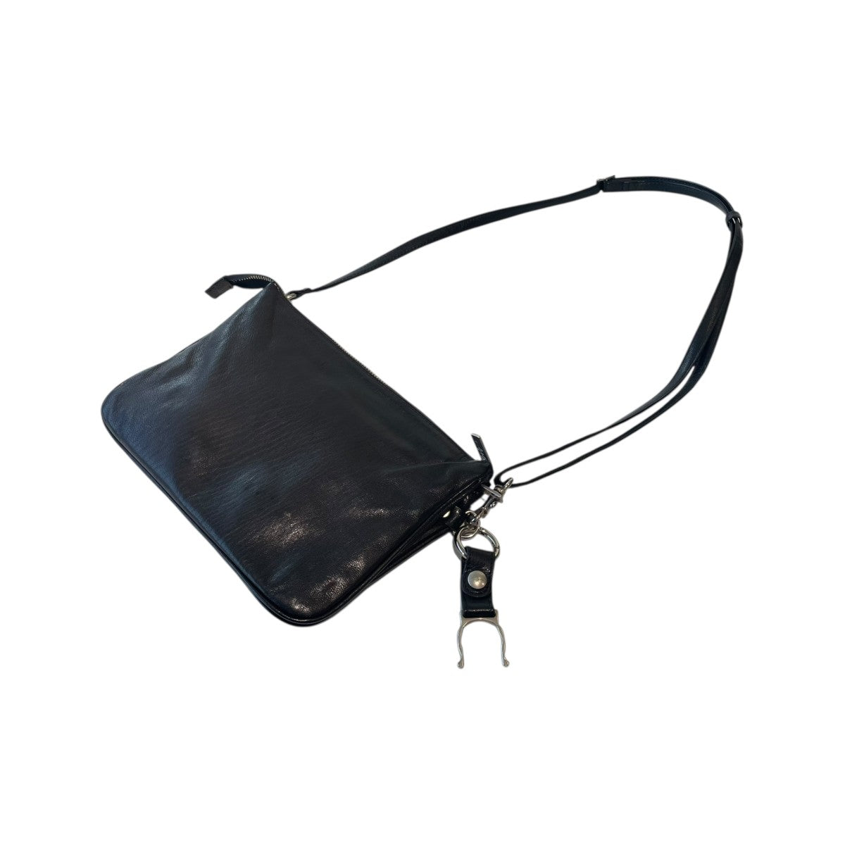 YOHJI YAMAMOTO(ヨウジヤマモト) GRAIN GOAT SKIN 3 SEPARATED SACOCHE