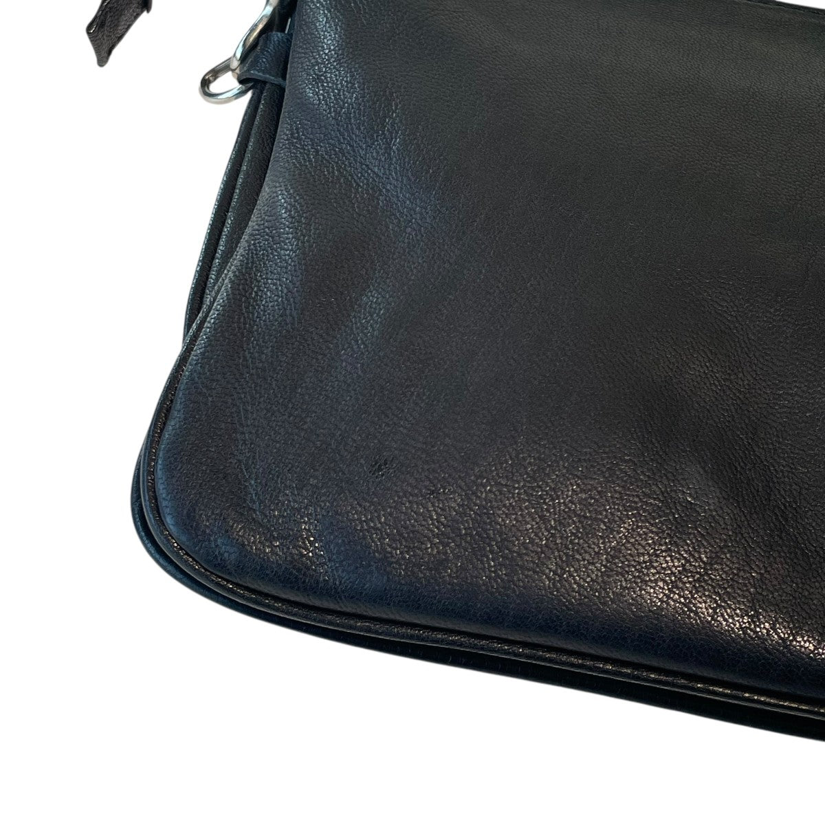 YOHJI YAMAMOTO(ヨウジヤマモト) GRAIN GOAT SKIN 3 SEPARATED SACOCHE