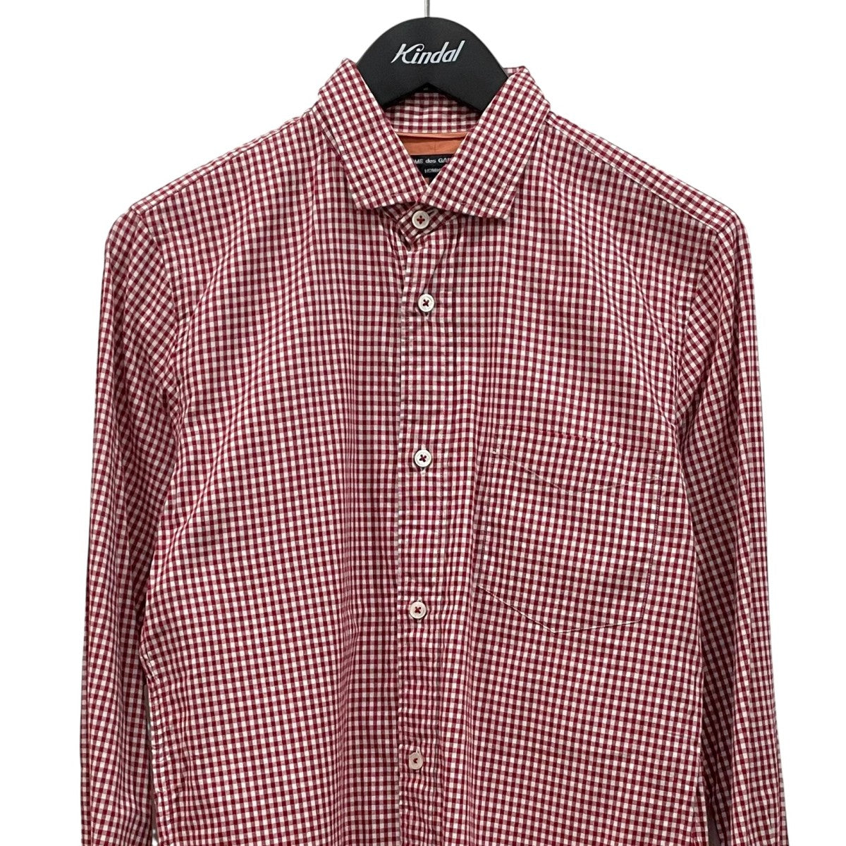 COMME des GARCONS HOMME ギンガムチェックシャツHM-B023 古着・中古-3枚目のアイテム画像