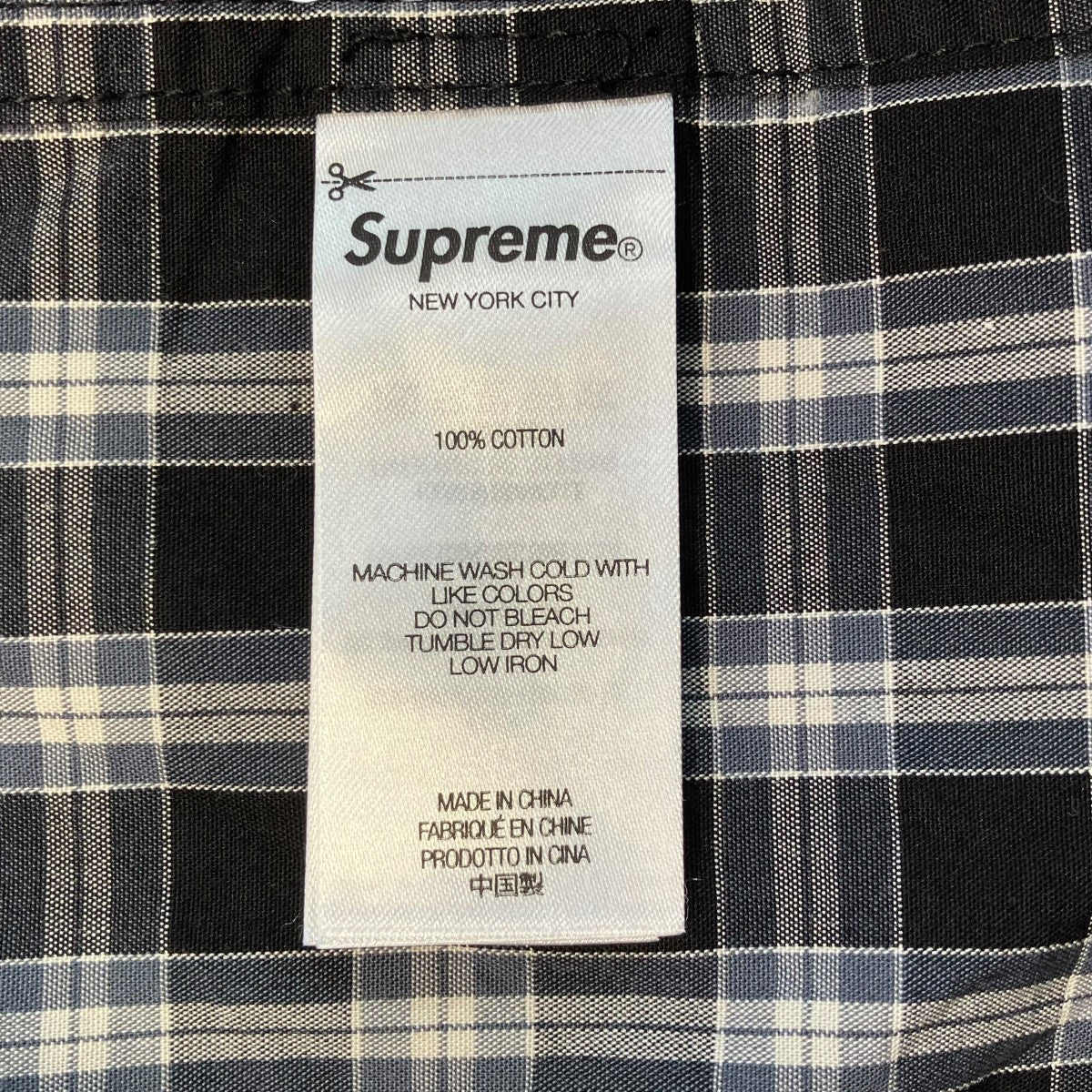 Supreme 25SSMini Plaid S／S Shirt半袖シャツ 古着・中古-6枚目のアイテム画像