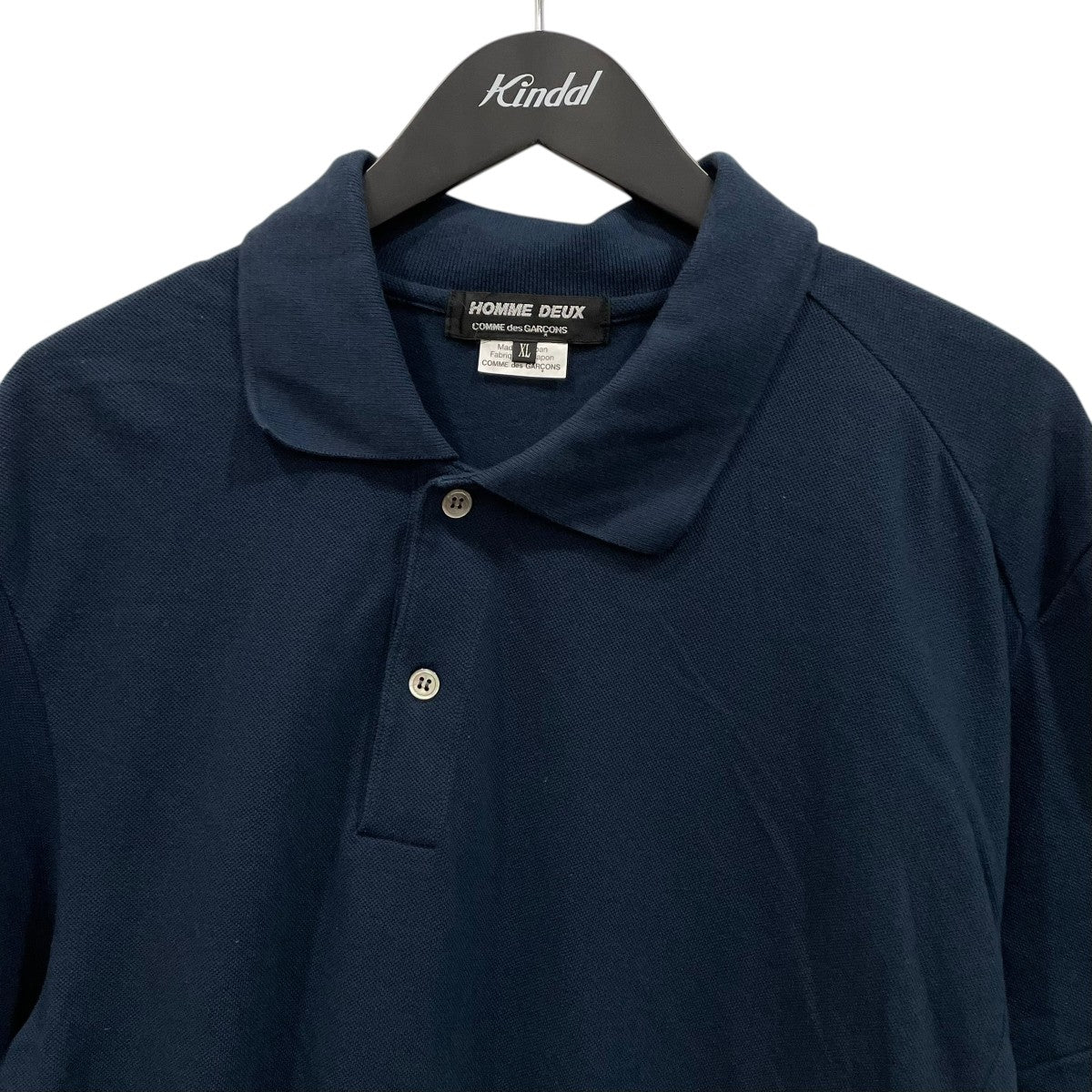 COMME des GARCONS HOMME DEUX 捻じれポロシャツDOT002 古着・中古-2枚目のアイテム画像