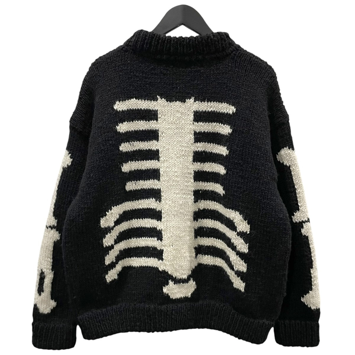 25AW ジップアップニットジャケット Knit MA1-Bone ニットMA-1 ボーン