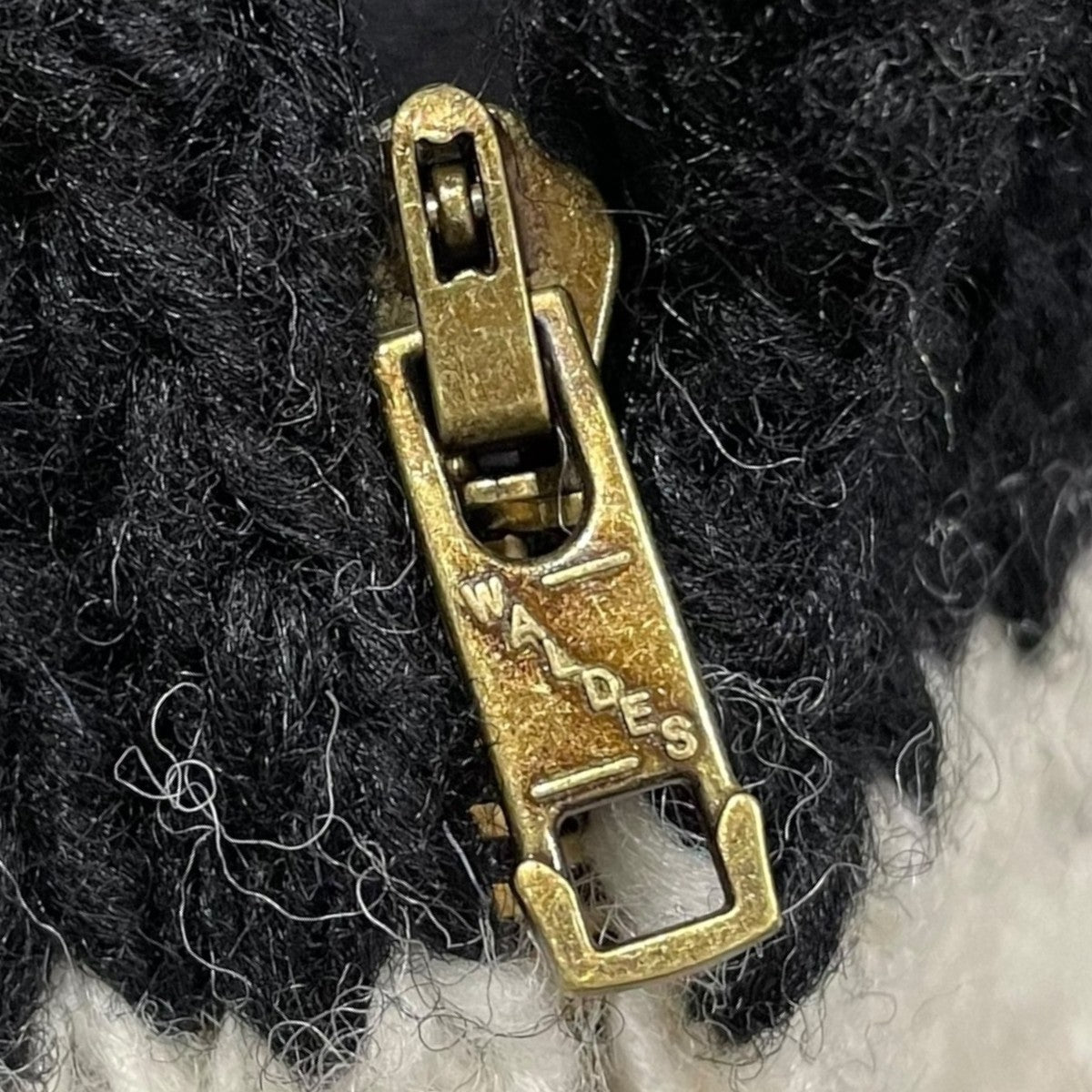 MacMahon Knitting Mills 25AW ジップアップニットジャケット Knit MA1-Bone ニットMA-1 ボーン 古着・中古-6枚目のアイテム画像