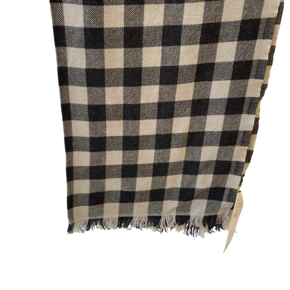 23AWChecked Frayed Edge ScarfチェックストールRU02C7470SCAR