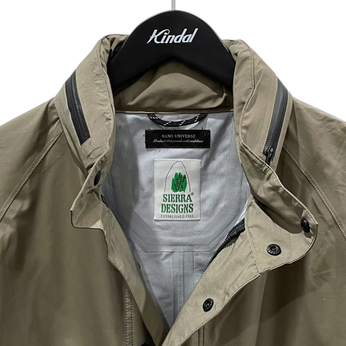 SIERRA DESIGNS×nano・universe 21SS フーデッドナイロンロングコート