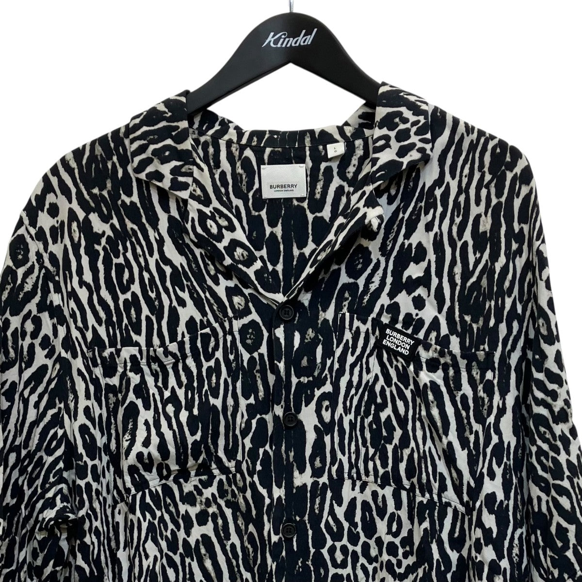 BURBERRY(バーバリー) 半袖シャツ8023943 8023943 ブラック×ホワイト