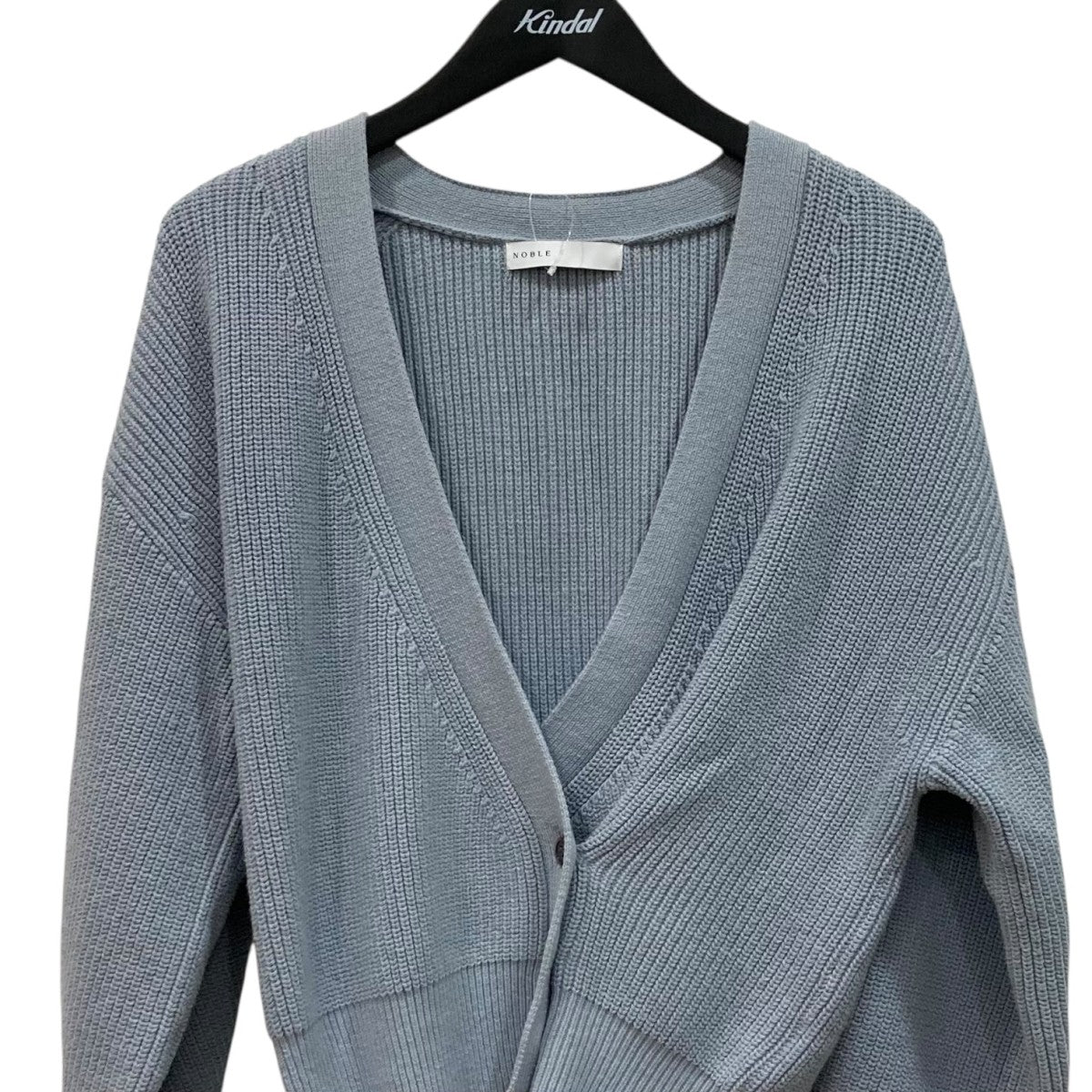 Noble(ノーブル) 25SS片畦カシュクール風プルオーバーニット