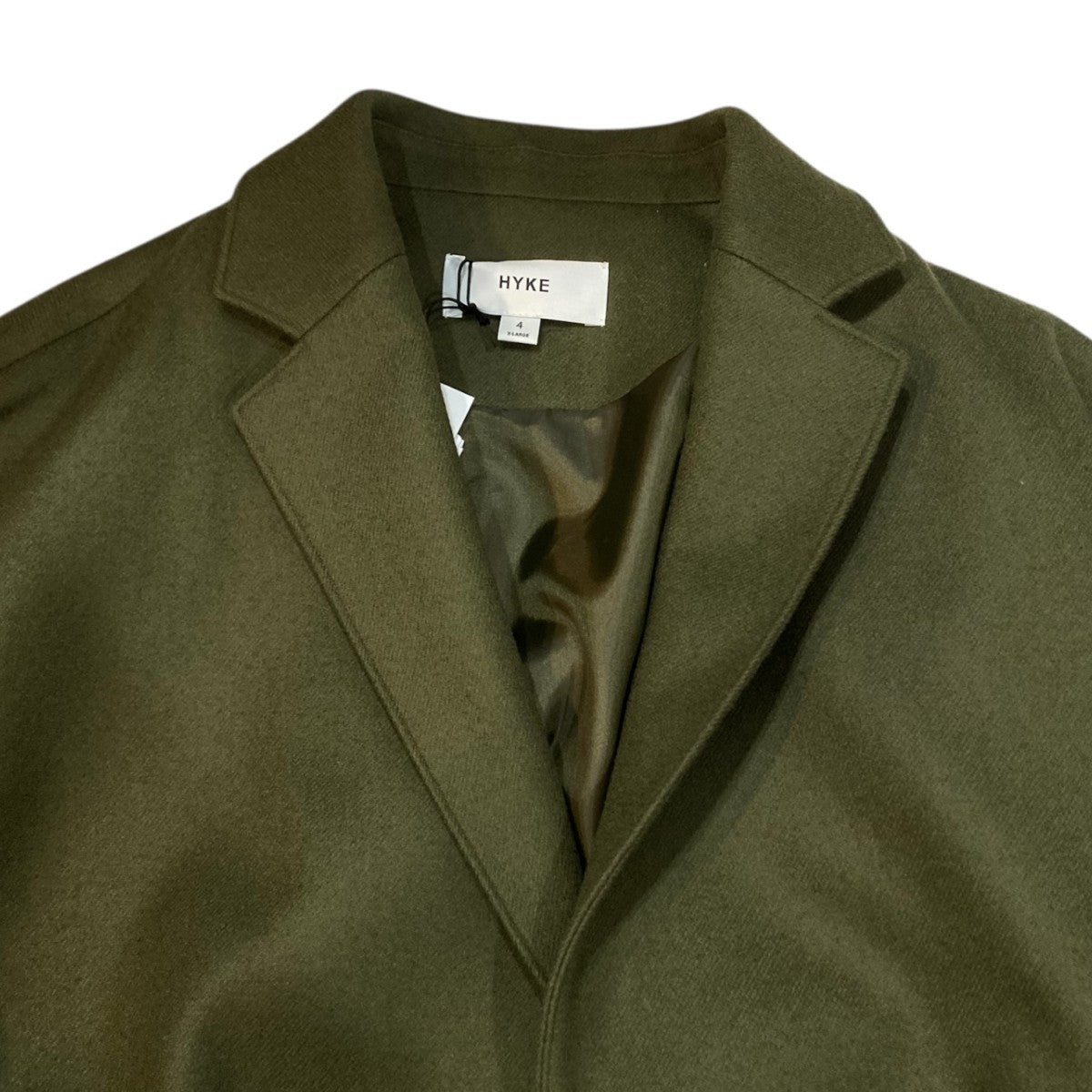 HYKE(ハイク) WOOL SHOP COAロングショップコート17484-3504 17484