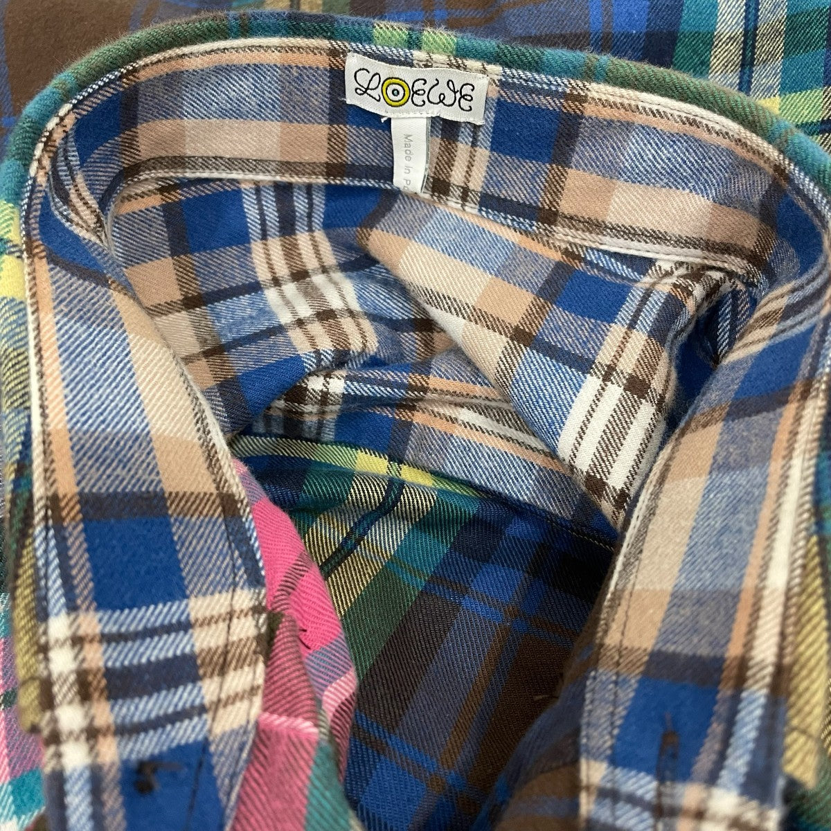 LOEWE チェック柄ネルシャツH2299921SU 古着・中古-6枚目のアイテム画像