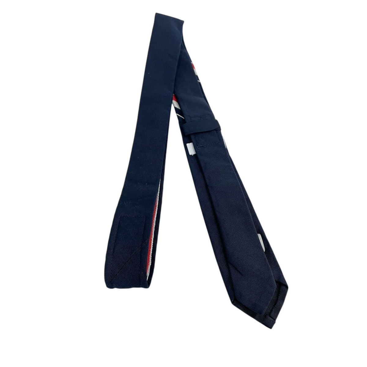 Thom Browne(トム・ブラウン) MNL001A] MNL001A] ネイビー×レッド
