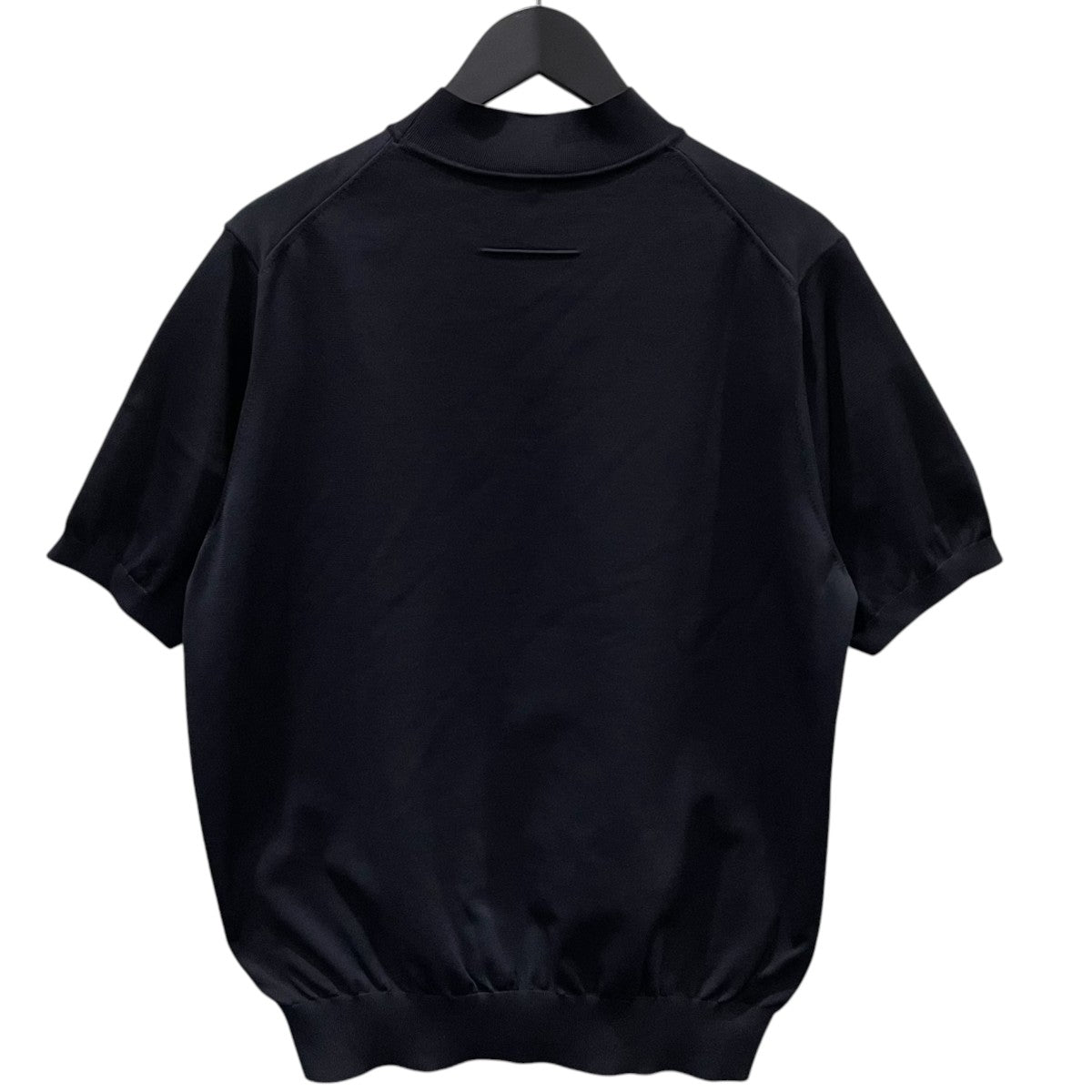 22SS 18G シルク天竺 モックネック半袖ニット SL7S-513