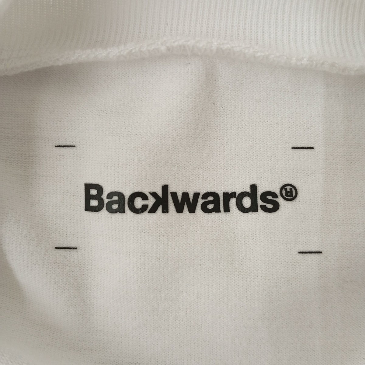 Backwards DB Back print Mock Neck半袖カットソー521-12011 古着・中古-3枚目のアイテム画像