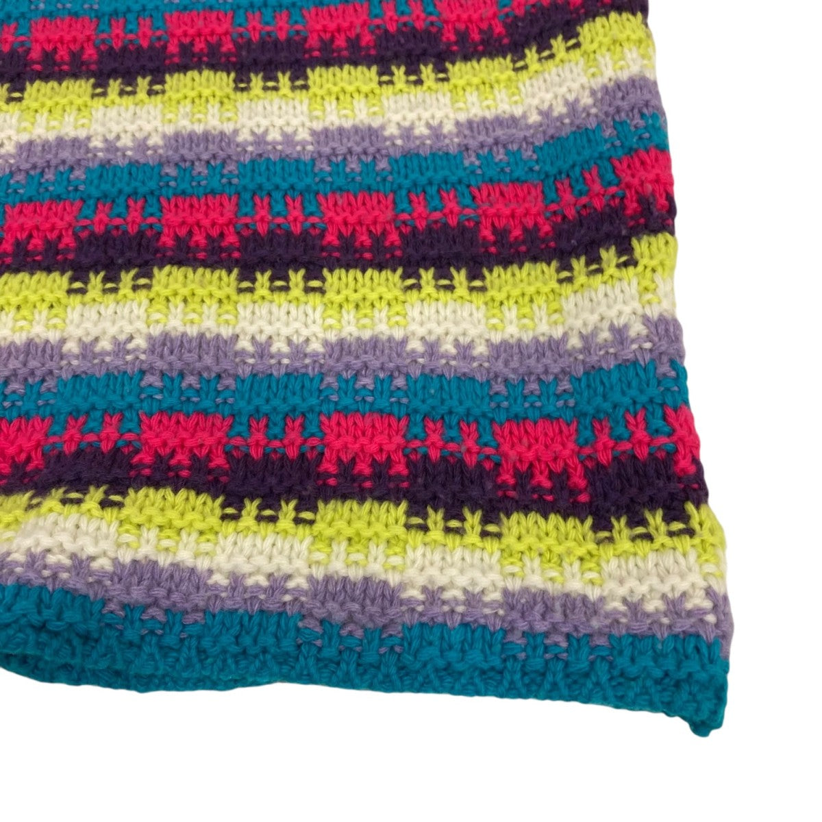 lucien pellat-finet(ルシアンペラフィネ) 厚手ニット ブルー×ピンク