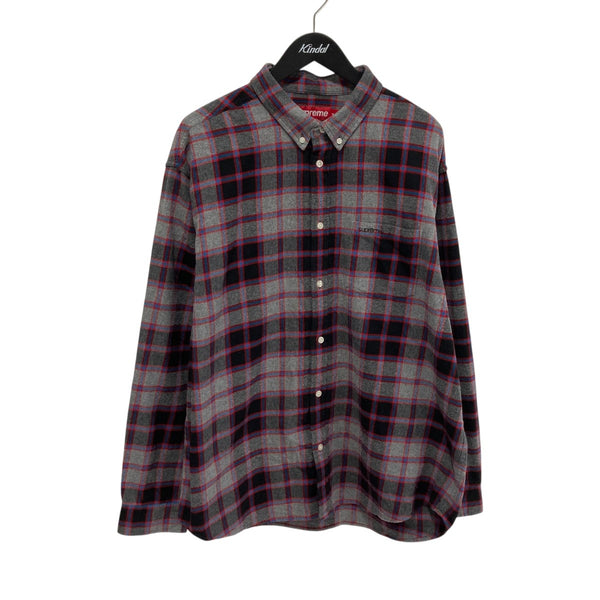 Supreme(シュプリーム) 25AWPlaid Flannel Shirtチェックシャツ グレー