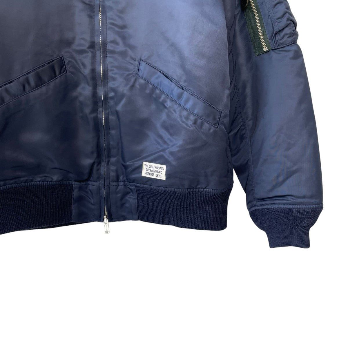 flight jacketジップブルゾン
