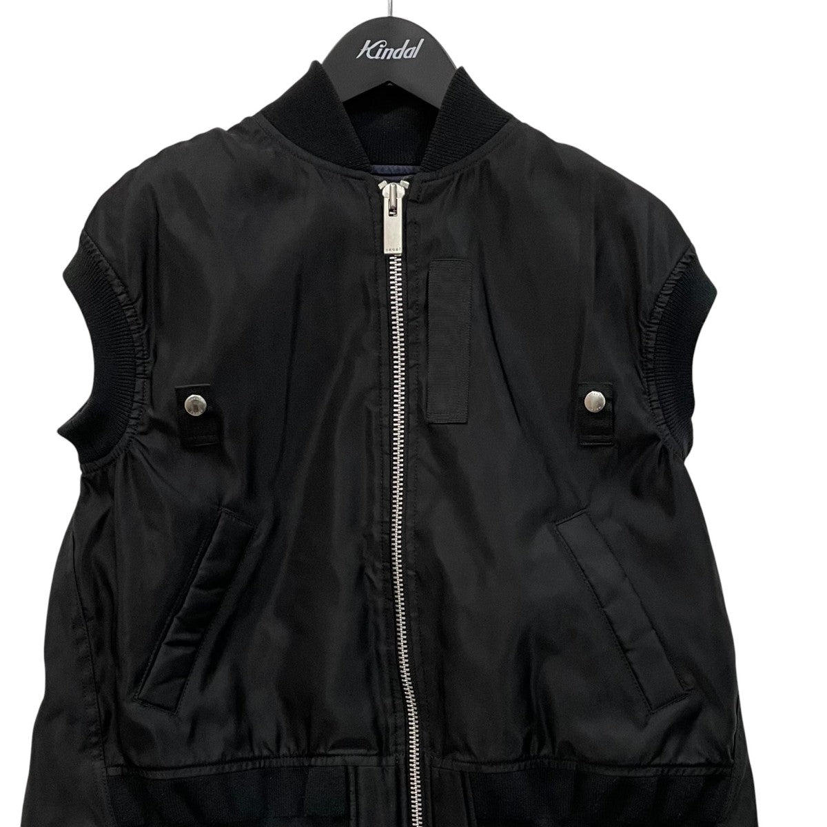 sacai ナイロンベストSCW072 古着・中古-2枚目のアイテム画像