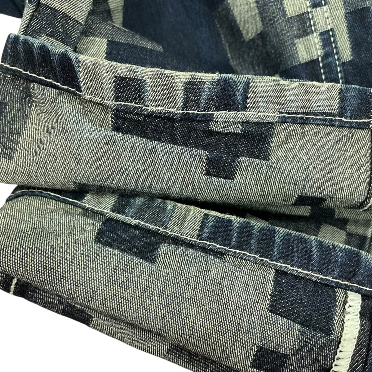 モザイク柄デニムパンツPAJD0135A0