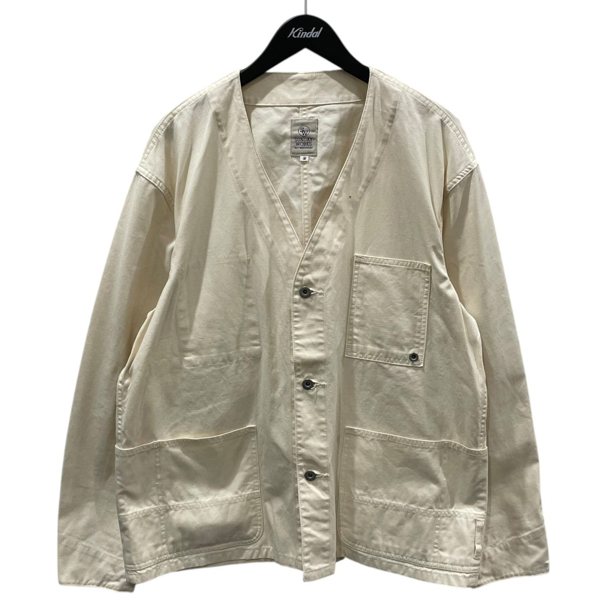 21SS ノーカラージャケット ENGINEERED JACKET エンジニアードジャケット SW211004