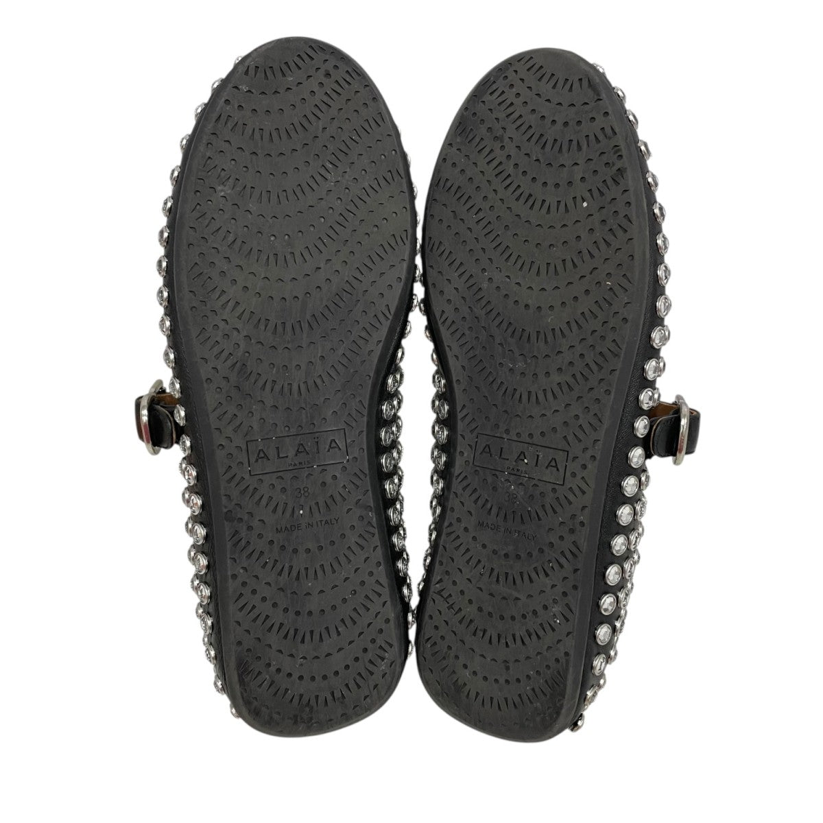 美品　Alaia バレエシューズ　ブラック　38.5 箱、袋付 ALAIA(アライア) バレエシューズ ブラック サイズ 38｜【公式