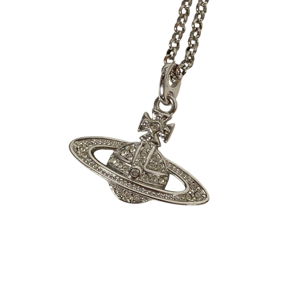 Vivienne Westwood オーブネックレス シルバー【中古品】 Vivienne Westwood ヴィヴィアンウエストウッド SMALL ORB スモール
