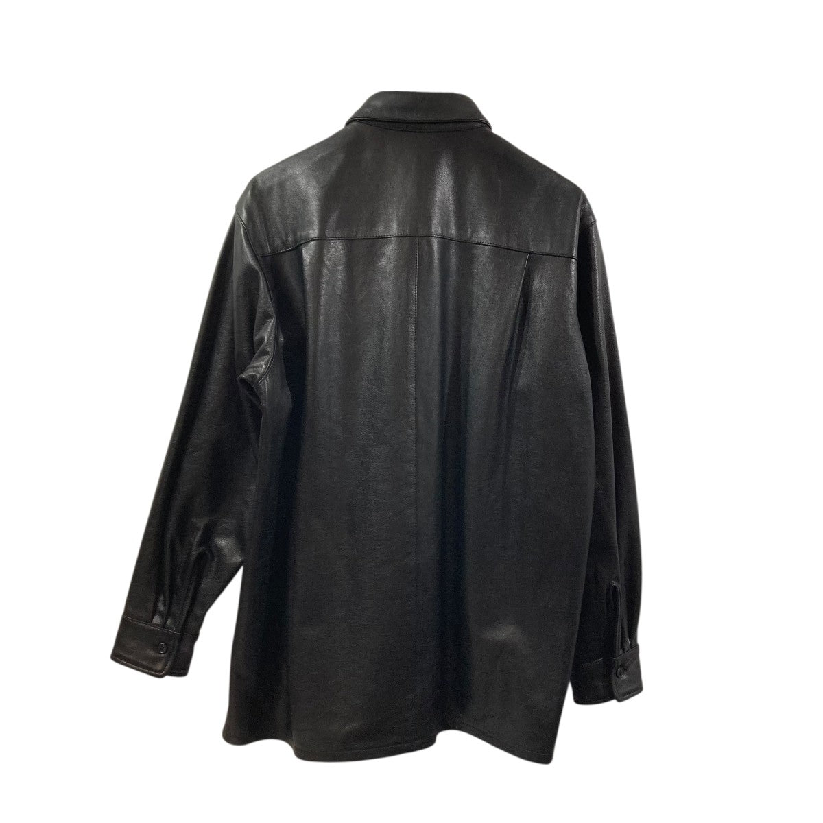 CCU(シーシーユー) レザーシャツSH-05-COW SH-05-COW ブラック サイズ