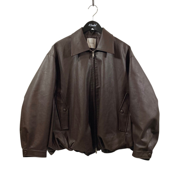 CLANE(クラネ) フェイクレザーバルーンジャケット19101-0012 19101