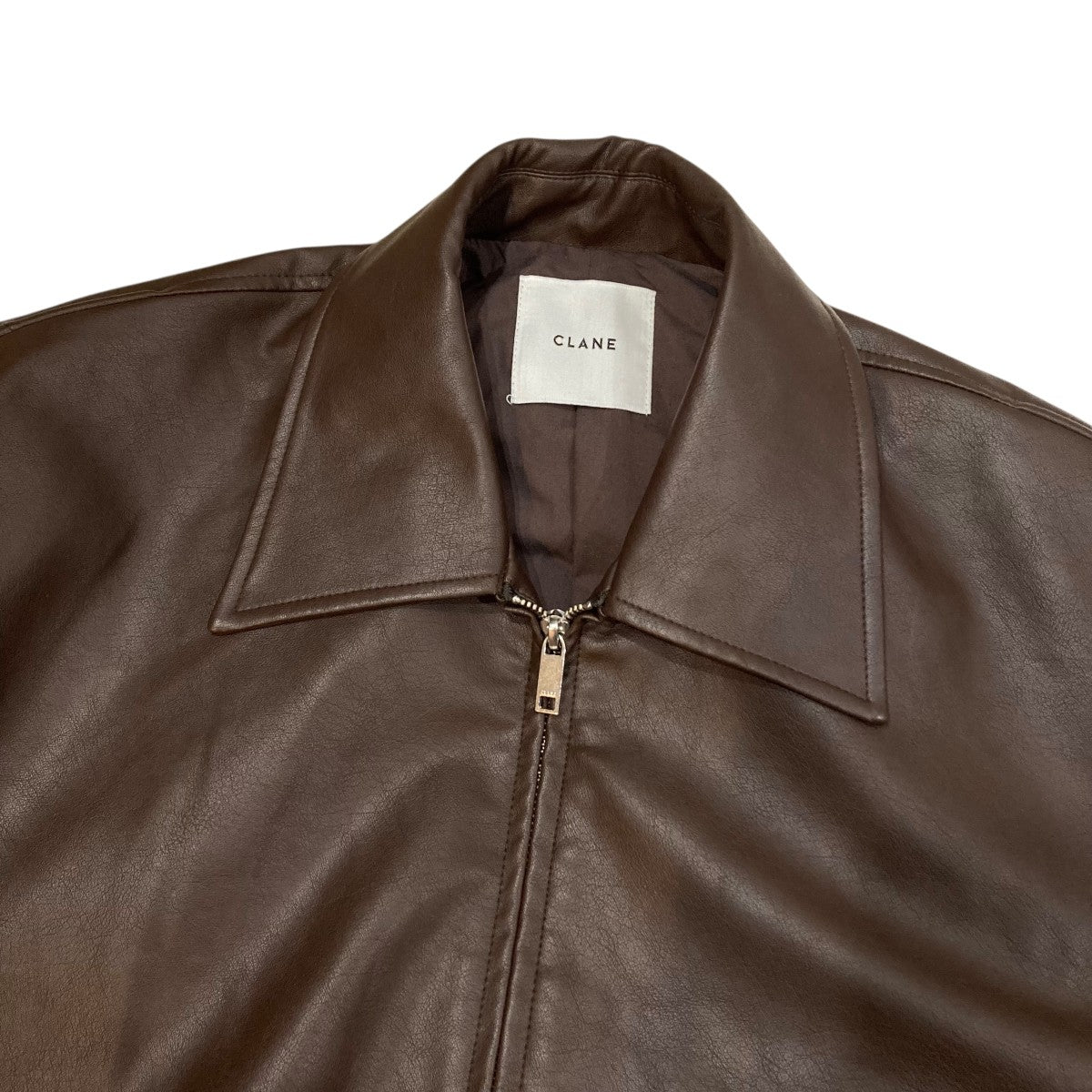 CLANE(クラネ) フェイクレザーバルーンジャケット19101-0012 19101