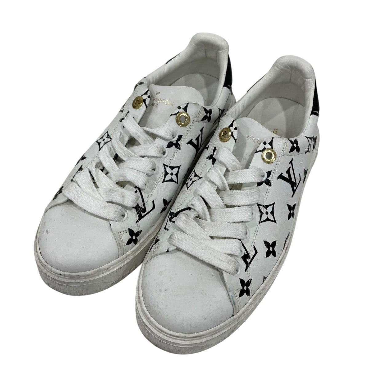LOUIS VUITTON タイムアウトラインローカットスニーカー1A8TAI 古着・中古-1枚目のアイテム画像