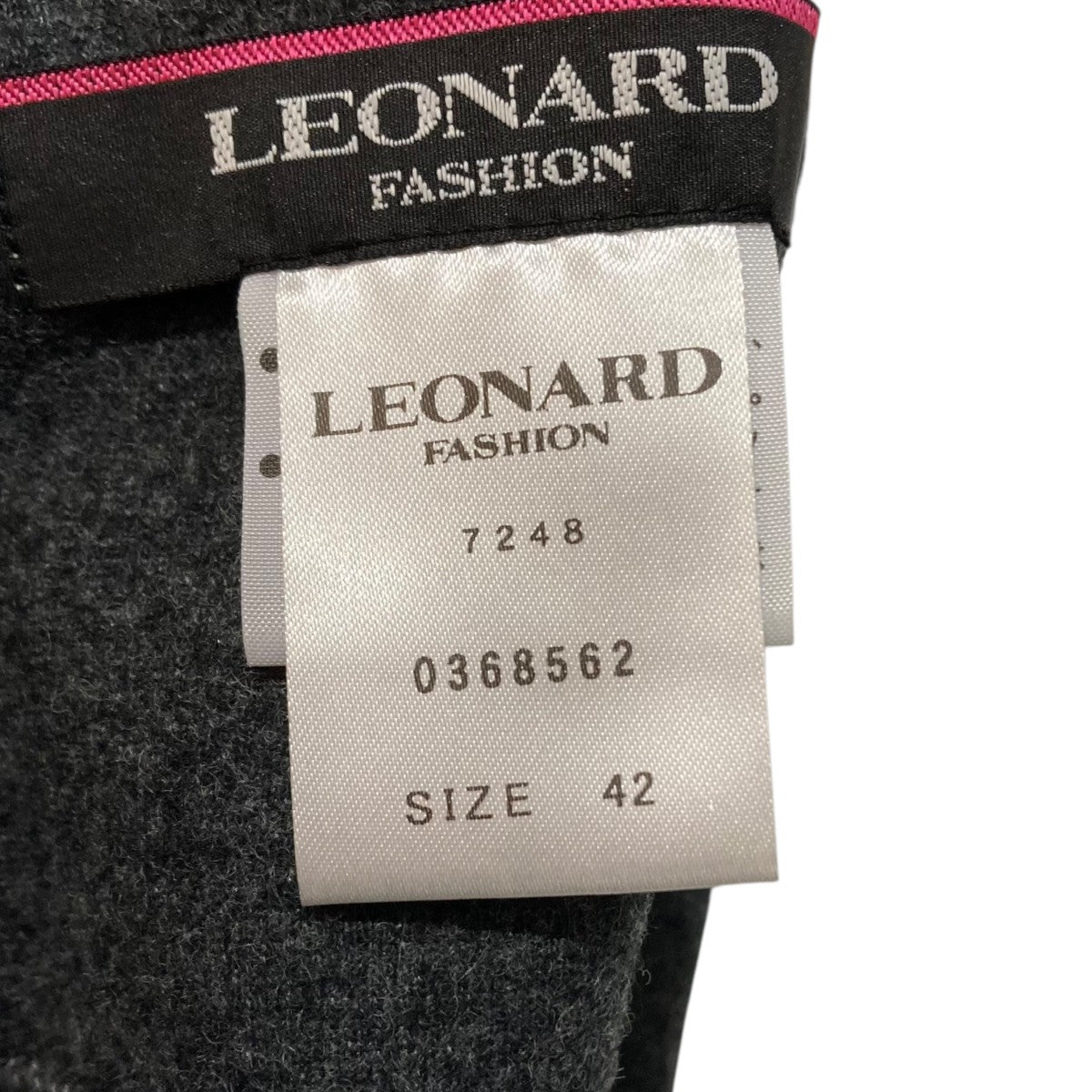 LEONARD(レオナール) ロング ガウンコート0368562 0368562 グレー