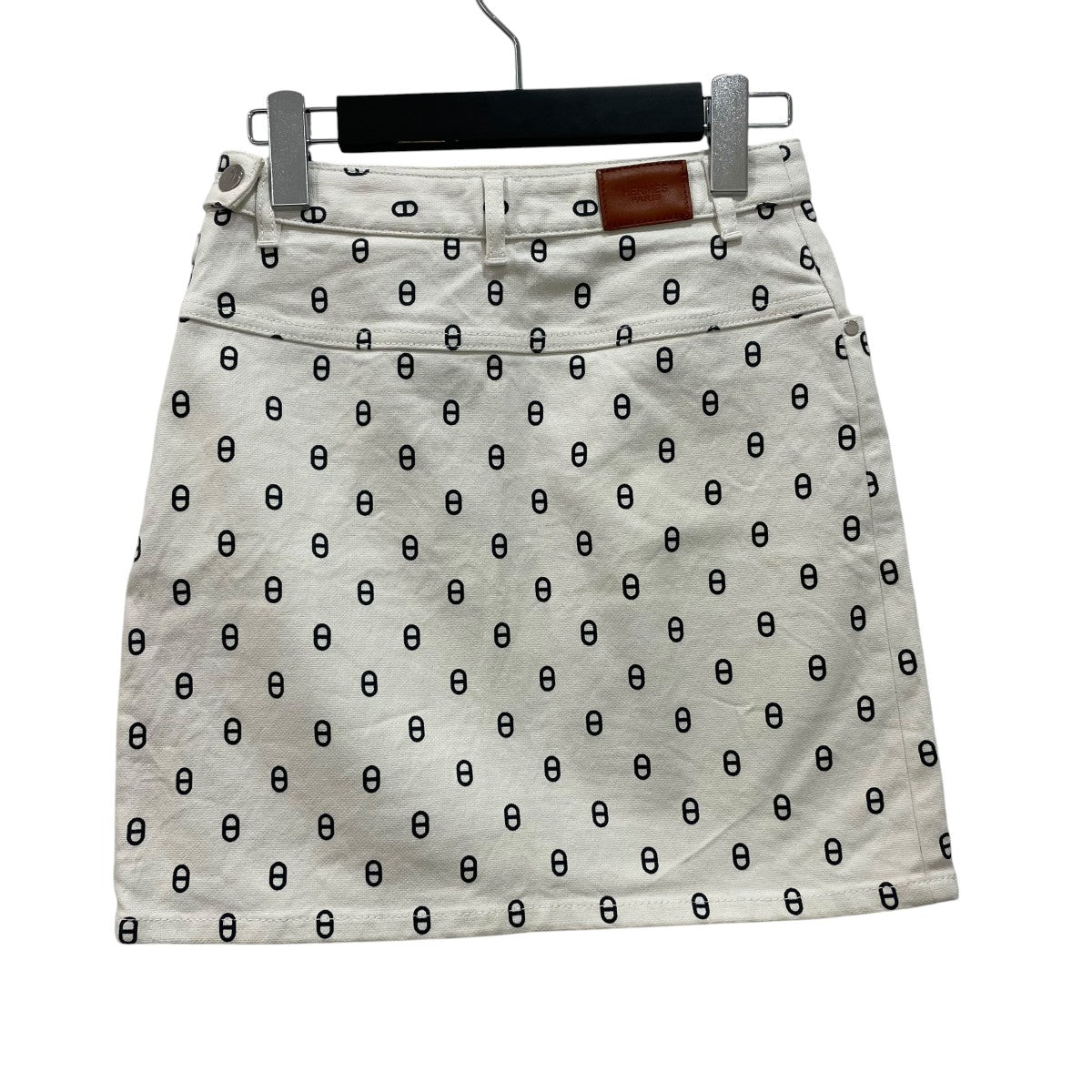 HERMES シェーヌダンクルミニスカートデニムスカート 古着・中古-2枚目のアイテム画像