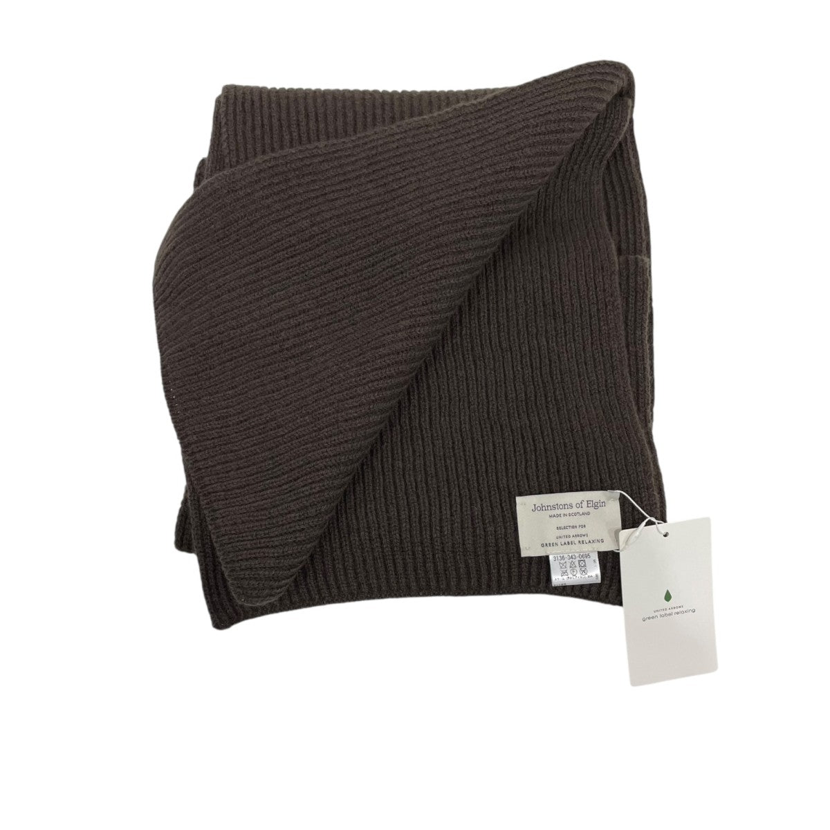 GLR ウールカシミヤ リブ マフラーマフラー3136-343-0695