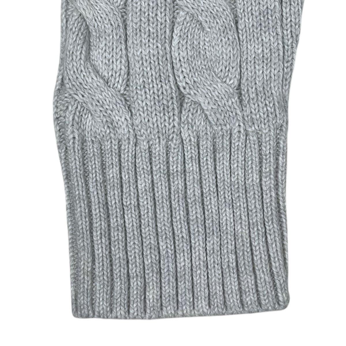 ケーブル編みコットンクルーネックニットセーター Cotton Crewneck Sweater MNPOSWE16821541