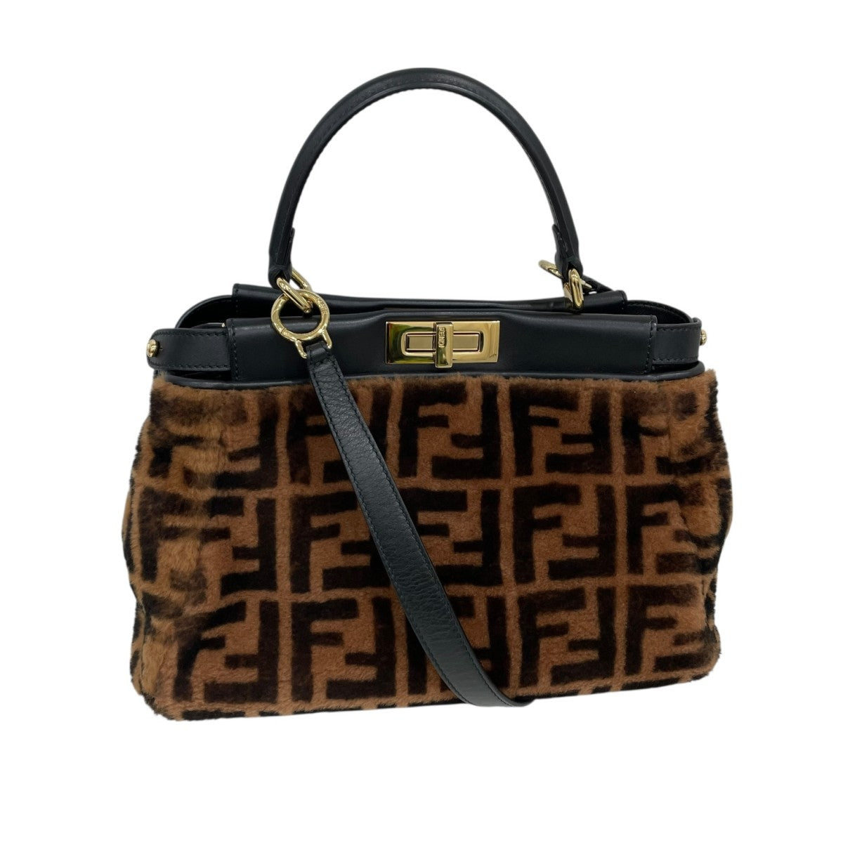 FENDI ムートン ショルダーバッグ8BN290 古着・中古-1枚目のアイテム画像